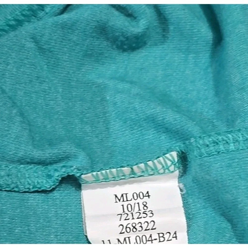 The North Face Mens Logo Crew Neck Slim Fit T-shirt Teal Blue‎ & Purple Small